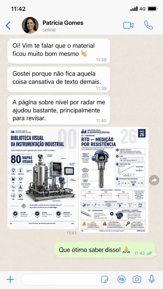 Depoimento de cliente sobre a Biblioteca Visual da Instrumentação Industrial